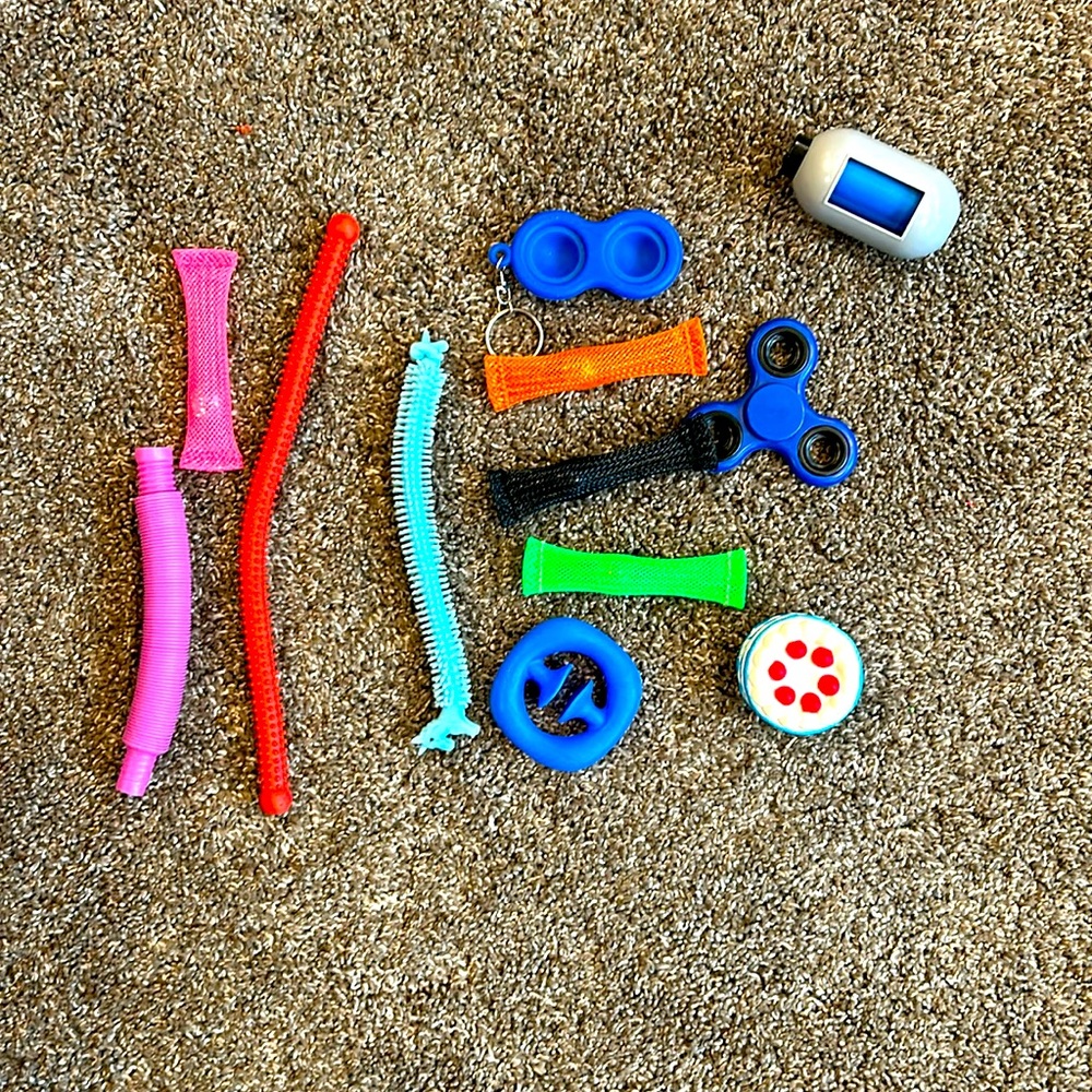 Lot of fidget toys